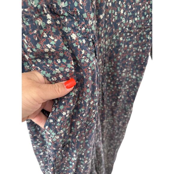 Mirth Palm Springs Caftan in Blue Florals Size Small - Picture 10 of 13